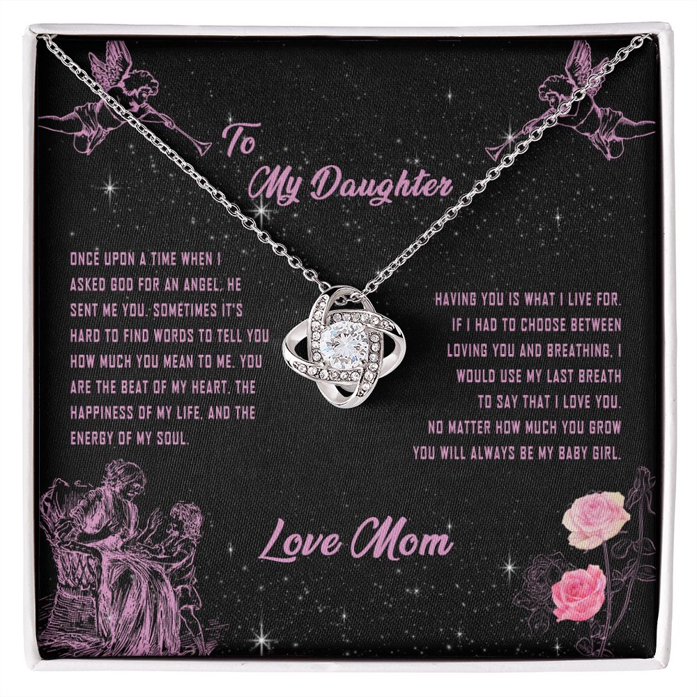 101A To My Daughter Necklace, Gift for Daughter from Mom, Daughter Necklace Gift