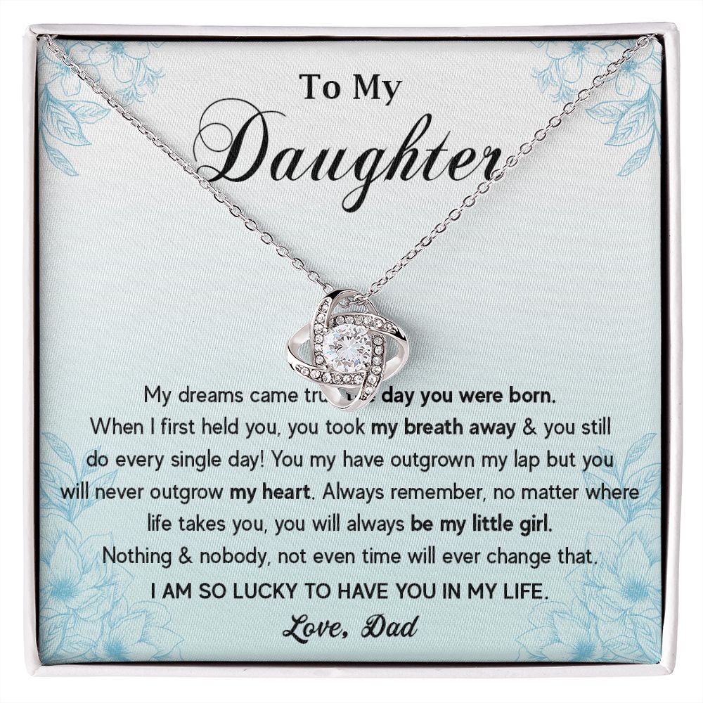 573A To My Daughter Necklace, Gift for Daughter from Dad, Father Daughter Necklace