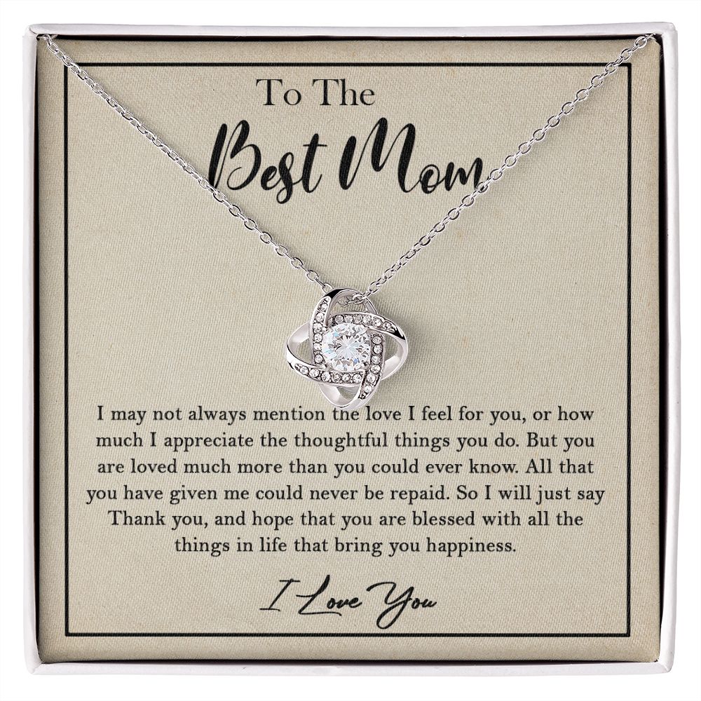 435A To My Best Mom Necklace, Birthday Xmas Gift, Gift For Mom from Son or Daughter