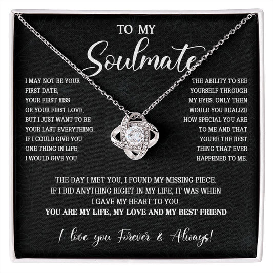 473A To My Soulmate Necklace, Christmas Gift For Her, Gift For Soulmate, Gift For Her