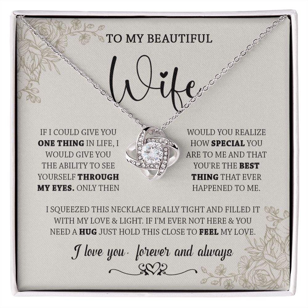 438A To My Wife Necklace, Gifts For Wife, Love Necklace Gifts For Wife From Husband