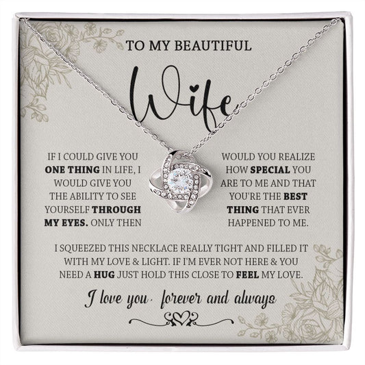 438A To My Wife Necklace, Gifts For Wife, Love Necklace Gifts For Wife From Husband