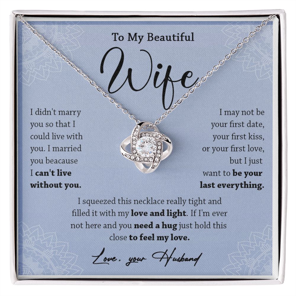 472A To My Wife Necklace, Necklace Gifts For Wife From Husband, Gift For Soulmate