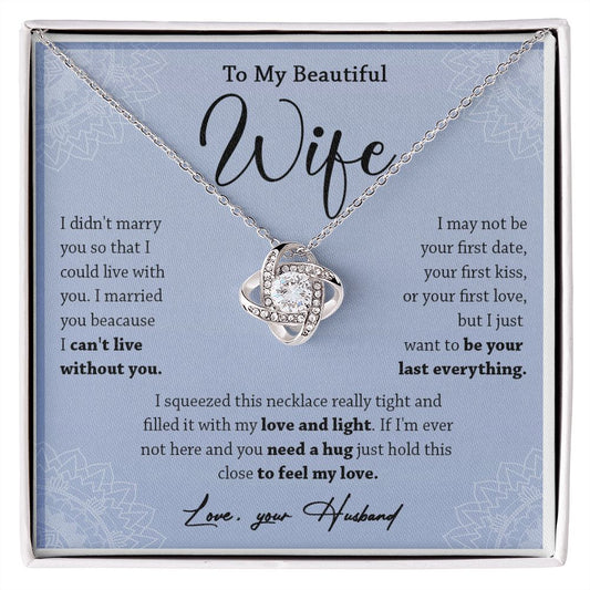 472A To My Wife Necklace, Necklace Gifts For Wife From Husband, Gift For Soulmate