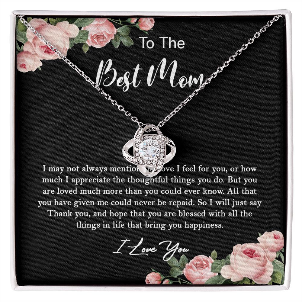 630A To My Best Mom Necklace, Gift For Mom From Son/Daughter, Gift Birthday, Holiday