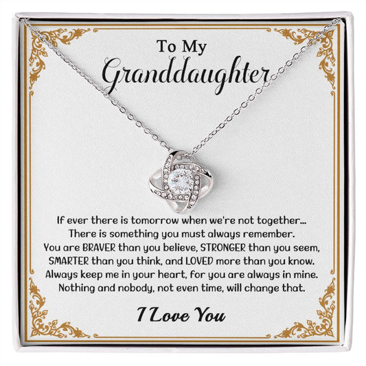 609A To My Granddaughter Necklace, Christmas Gift, Birthday Gift For Granddaughter