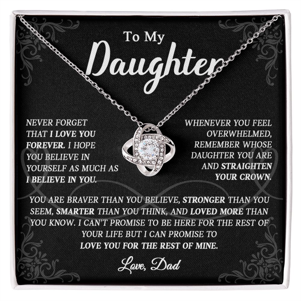 623A To My Daughter Necklace, Christmas Gift For Daughter From Dad, Daughter Necklace