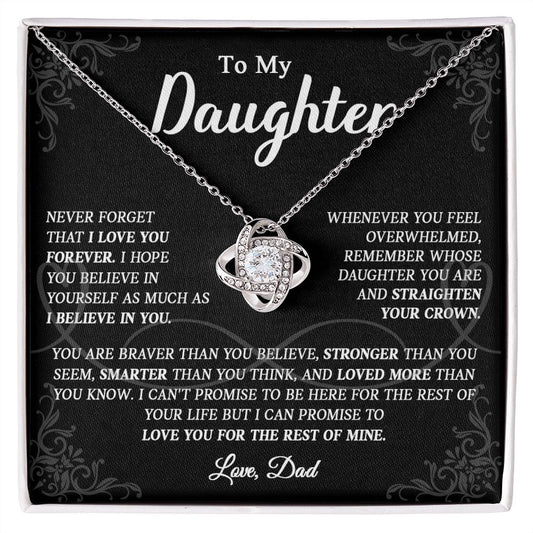 623A To My Daughter Necklace, Christmas Gift For Daughter From Dad, Daughter Necklace