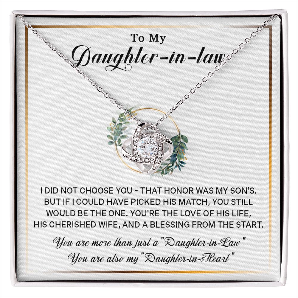 577A To My Daughter-In-Law Necklace, Gift For Daughter In Law, Daughter In Law Gift