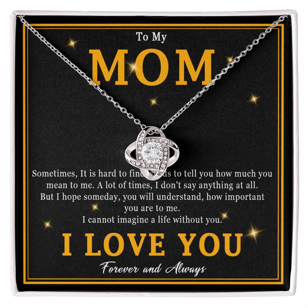 508A To My Mom Necklace, Mother Gift From Son Daughter, Birthday Gift for Mom, Mama