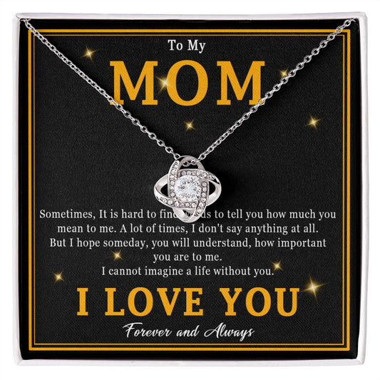 508A To My Mom Necklace, Mother Gift From Son Daughter, Birthday Gift for Mom, Mama
