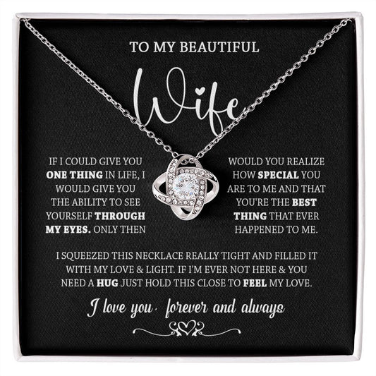 437A To My Wife Necklace, Necklace Gifts For Wife From Husband, Birthday Xmas Gift