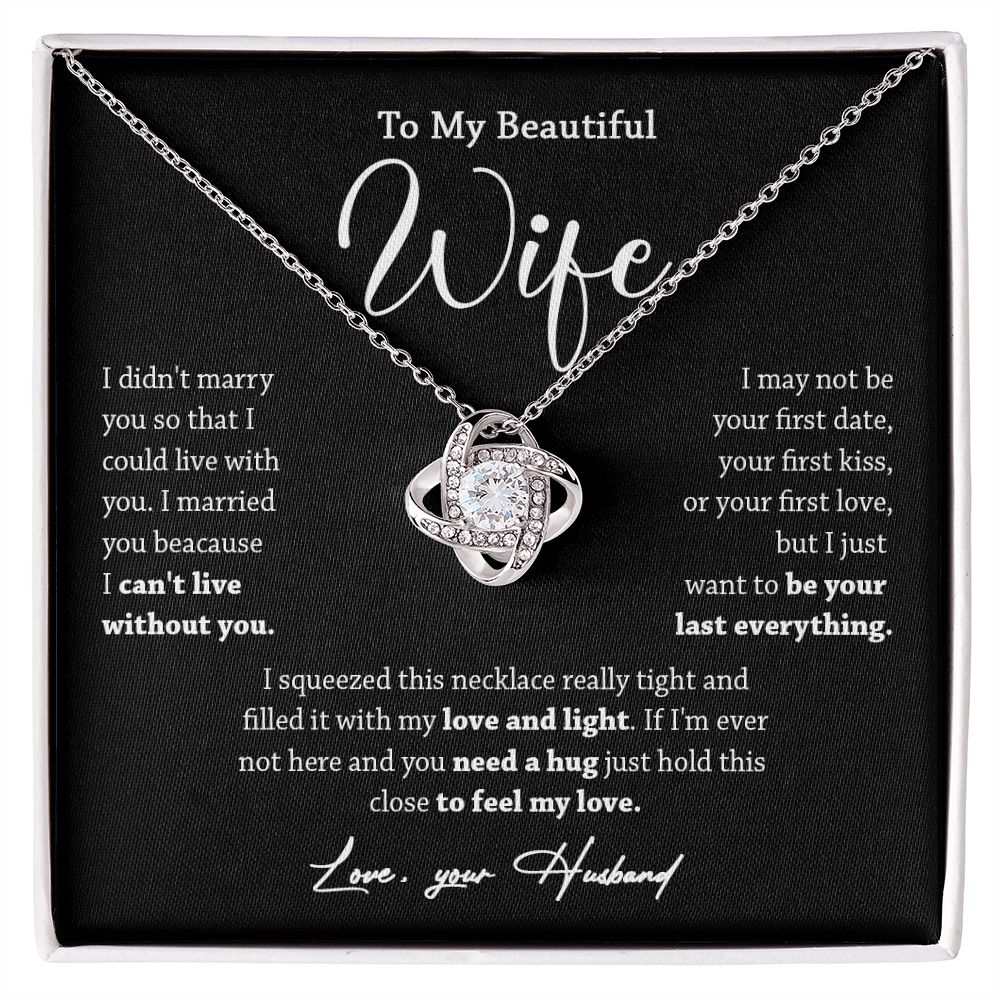 452A To My Wife Necklace, Valentine Gift For Her, Gift For Soulmate, Gift For Her