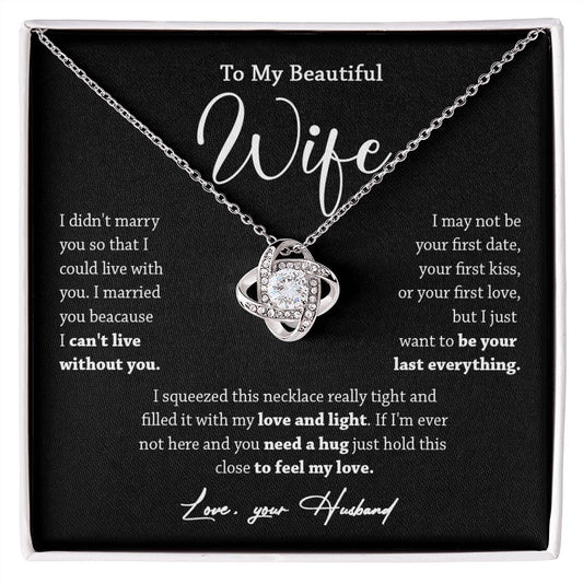 452A To My Wife Necklace, Valentine Gift For Her, Gift For Soulmate, Gift For Her