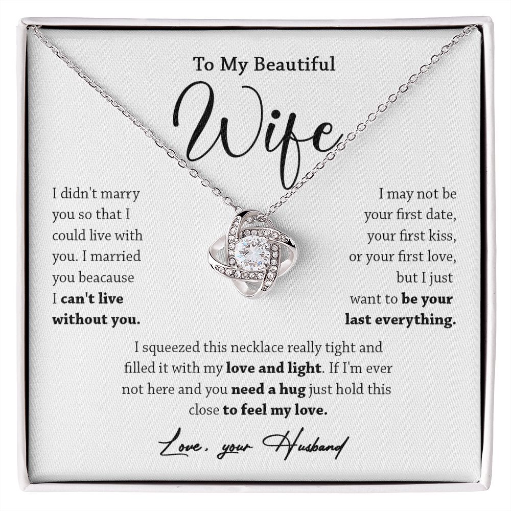 449A To My Wife Necklace, Valentine Gift For Her, Gift For Soulmate, Gift Birthday