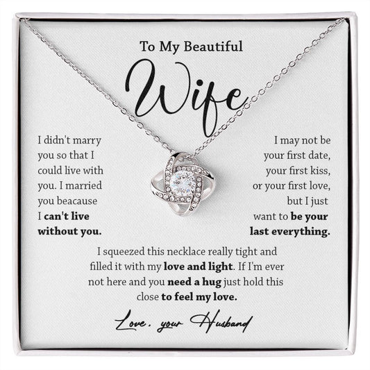 449A To My Wife Necklace, Valentine Gift For Her, Gift For Soulmate, Gift Birthday