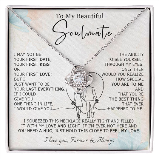 584A To My Soulmate Necklace, Wife Necklace, Girlfriend Necklace, Love Necklace Gifts