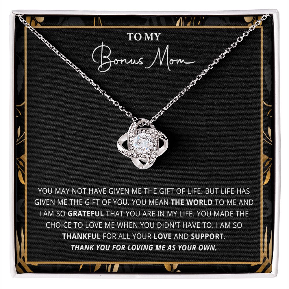 588A Bonus Mom Gift for Step Mother, Bonus Mom Necklace, Birthday Gift for Stepmom