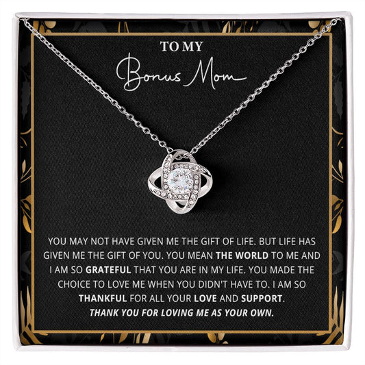 588A Bonus Mom Gift for Step Mother, Bonus Mom Necklace, Birthday Gift for Stepmom