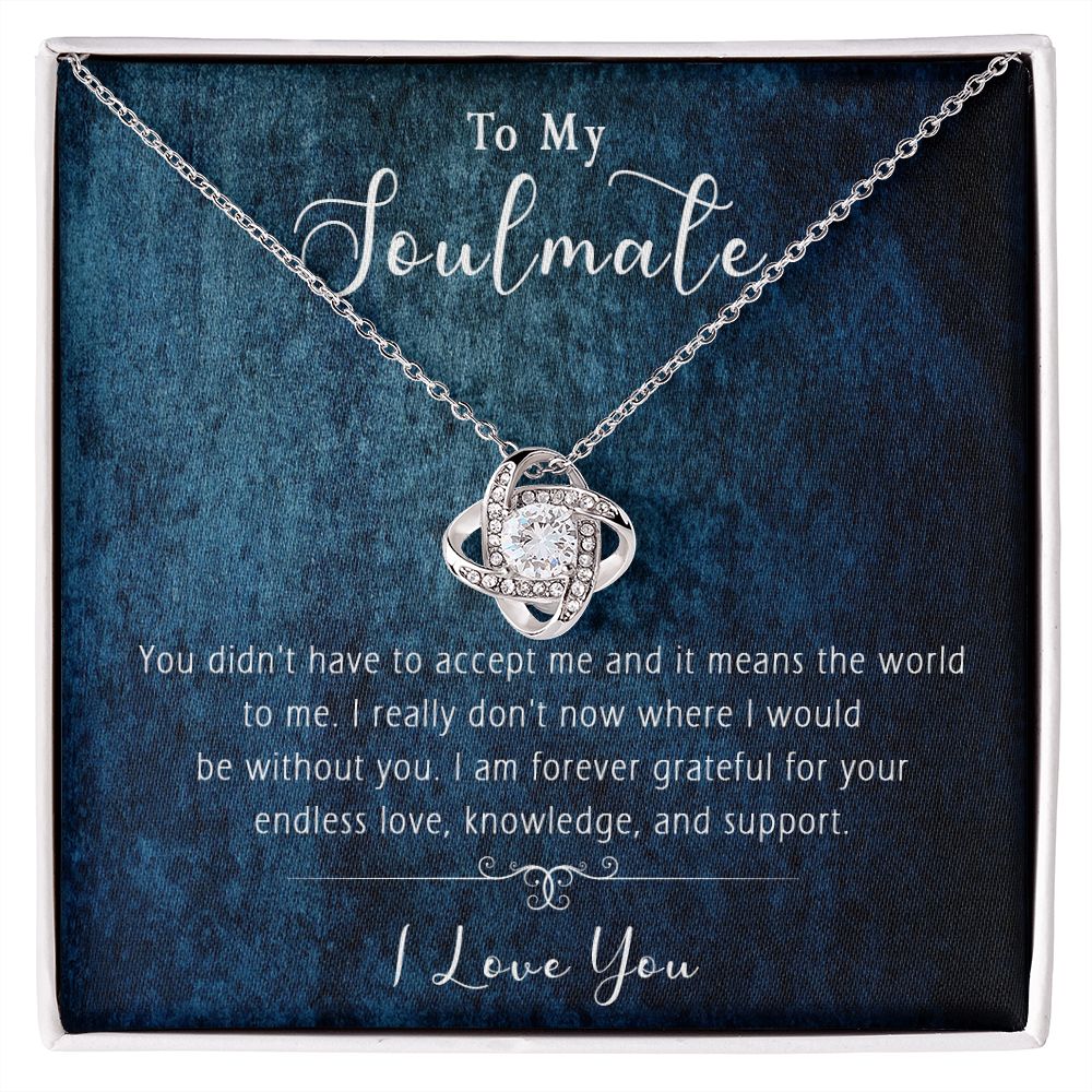 421A Wife Necklace Gift, To My Soulmate Necklace Gift, Anniversary Necklace Gift