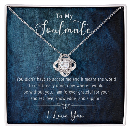 421A Wife Necklace Gift, To My Soulmate Necklace Gift, Anniversary Necklace Gift
