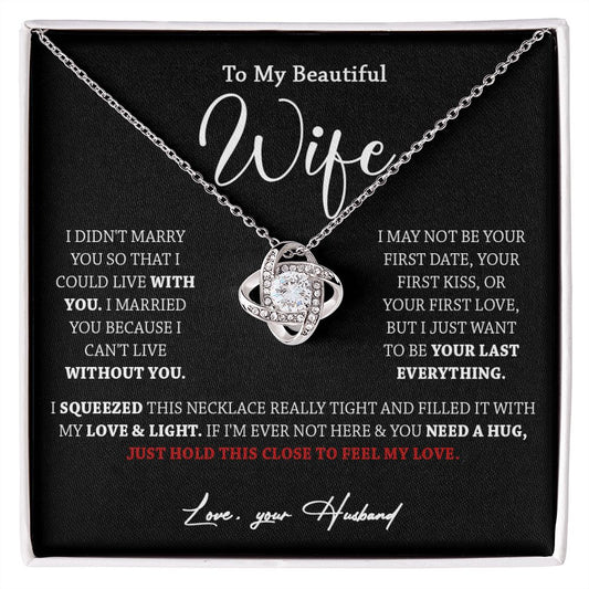 611A To My Wife Necklace, Xmas Gift For Wife Girlfriend From Husband, Valentines Day