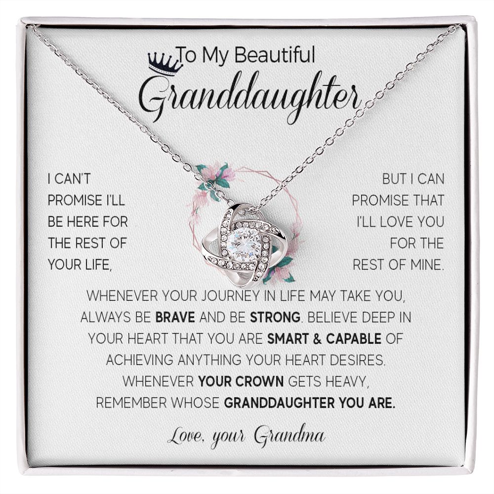 564A To My Granddaughter Necklace, Birthday Gifts For Granddaughter from Grandma