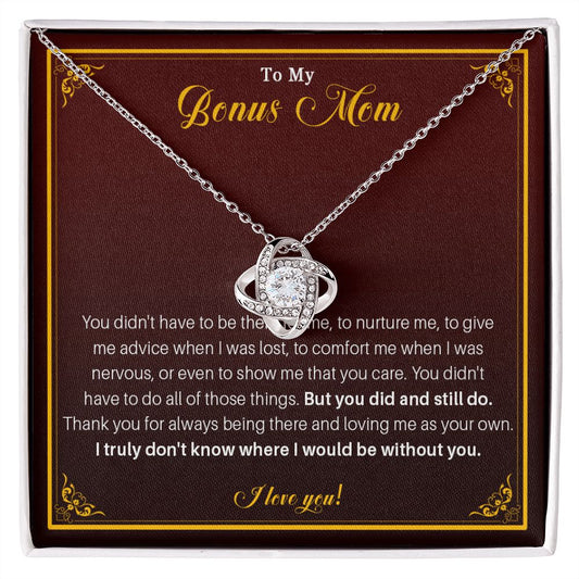 540A Necklace for Bonus Mom from Daughter / Son, Step Mom Gift, To My Bonus Mom Gifts
