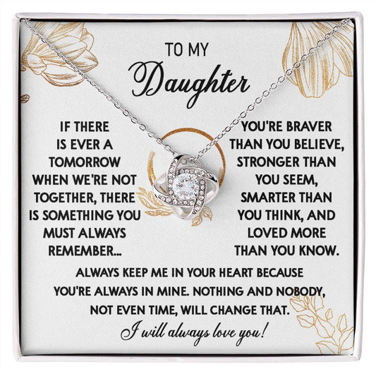 111A To My Daughter Necklace, Daughter Gift From Dad, Mom, Xmas Gift, Birthday Gift
