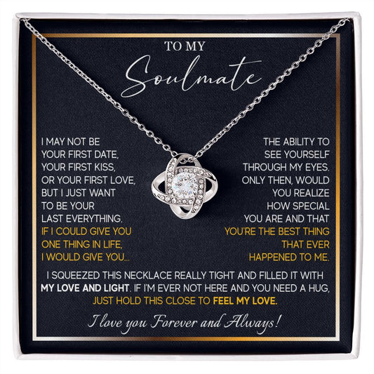 560A To My Soulmate Necklace, Couples in Love Gifts, Jewelry Romantic Gifts For Wife