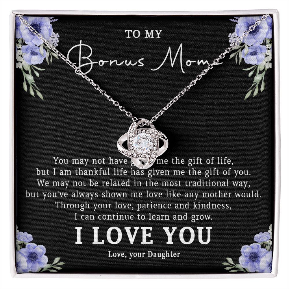 522A Step Mom Gift, Bonus Mom Necklace, Stepmom Necklace Birthday Gift from Daughter
