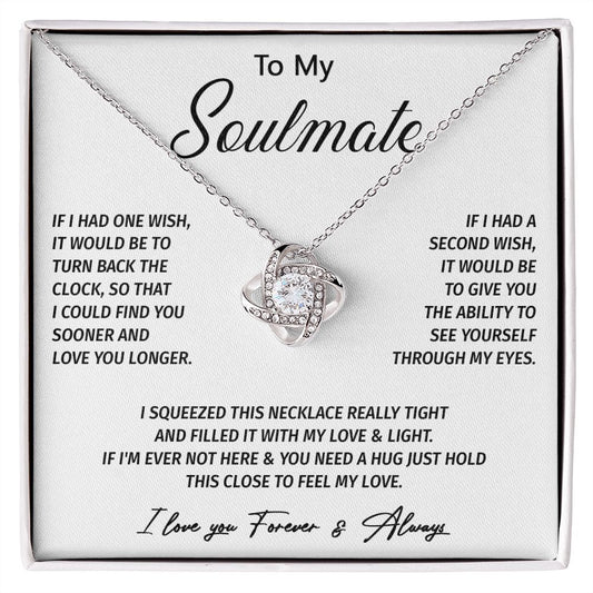 602A To My Soulmate Necklace, Gift for Wife, Girlfriend, Valentine Gift, Xmas Gift