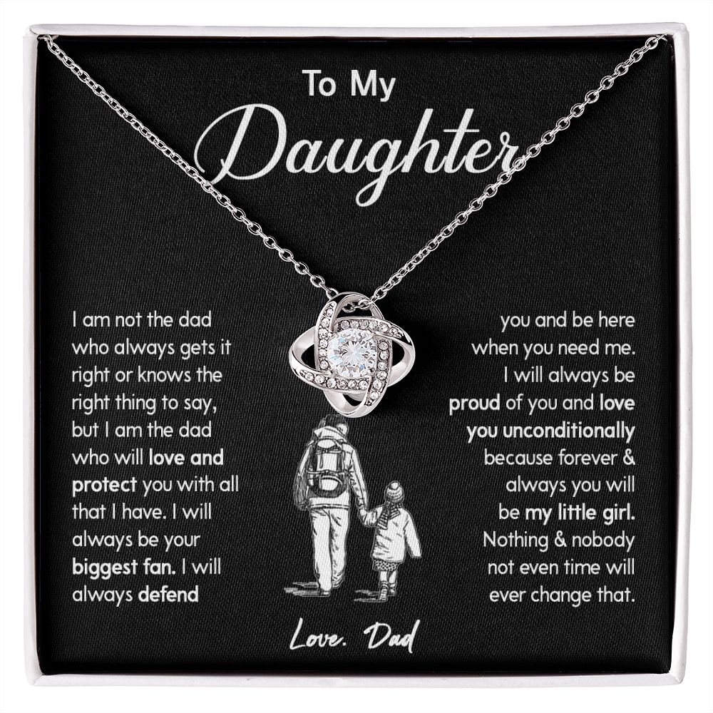 451A To My Daughter Necklace, Gift For Daughter From Dad, Gift Birthday, Christmas