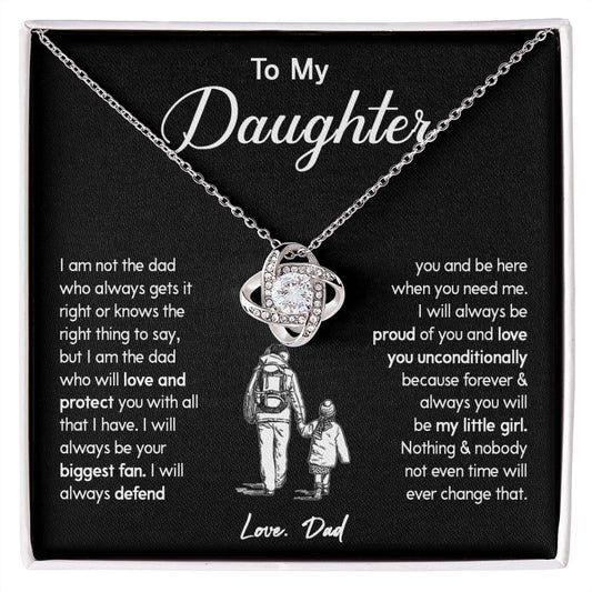 451A To My Daughter Necklace, Gift For Daughter From Dad, Gift Birthday, Christmas