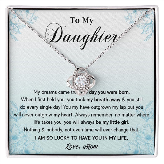 574A To My Daughter Necklace, Gift for Daughter from Mom, Mother Daughter Necklace