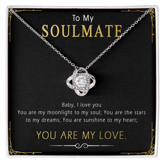 420B To My Soulmate Necklace, Gift For Wife Girlfriend From Husband, Birthday Gifts