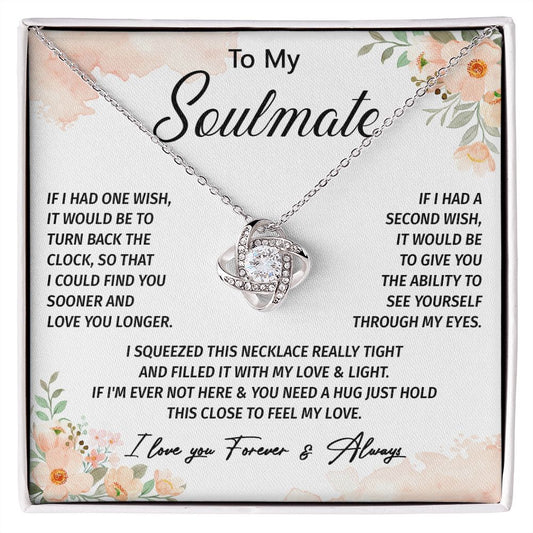 603A To My Soulmate Necklace, Valentine Gifts For Her, Xmas Gift For Girlfriend Wife