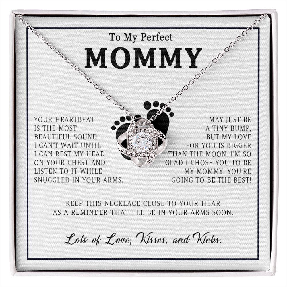 579A New Mom Necklace, Gift from Baby Bump, Baby Shower Party Gifts, Mother Necklace