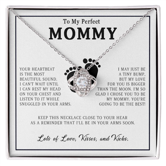 579A New Mom Necklace, Gift from Baby Bump, Baby Shower Party Gifts, Mother Necklace