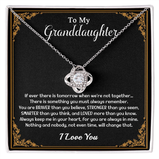 608A To My Granddaughter Necklace, Birthday Gift For Granddaughter, Christmas Gifts
