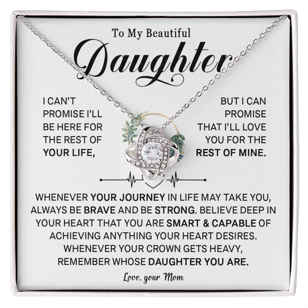 544A To My Daughter Necklace, Birthday Gift For Daughter from Mom, Daughter Necklace