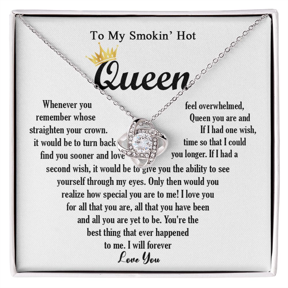 443A To My Smokin Hot Necklace, Gift For Wife Soulmate Valentines Day, Birthday Gift