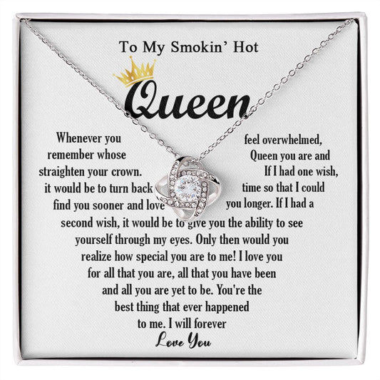 443A To My Smokin Hot Necklace, Gift For Wife Soulmate Valentines Day, Birthday Gift