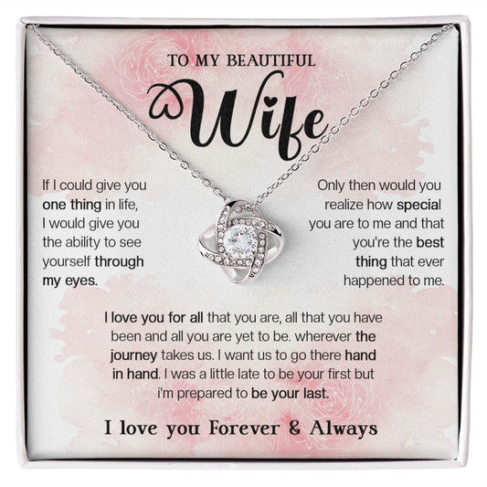 465A To My Wife Necklace, Xmas, Valentine Gifts For Her, Gift For Girlfriend Wife