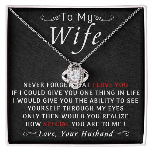 78A To My Wife Necklace, Gift For Wife From Husband, Wife Birthday Gift Necklace