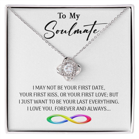 470A To My Soulmate Necklace, Valentine Gifts For Her, Gift For Girlfriend Wife