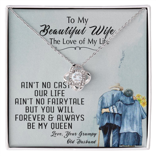 94A To My Beautiful Wife Necklace, Wife Necklace Gift from Husband, Gift Birthday