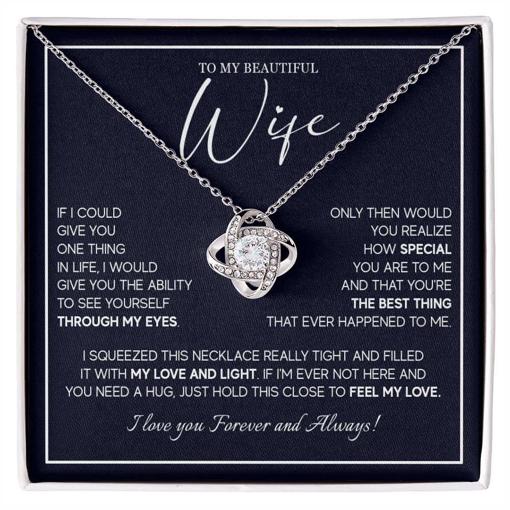 556A To My Wife Necklace From Husband, Soulmate Necklace Gift from Husband, Birthday