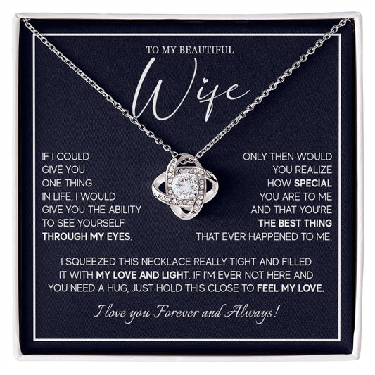 556A To My Wife Necklace From Husband, Soulmate Necklace Gift from Husband, Birthday