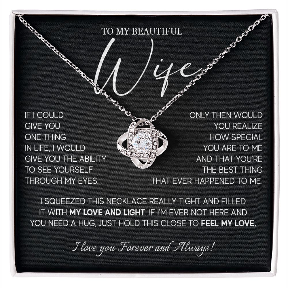 493A Gift For Wife From Husband, To My Wife Necklace, Wedding Anniversary Gifts